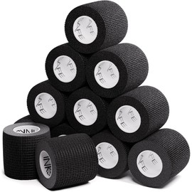 Inksafe Black Cohesive Cohesive Bandages Grip Wrap Tattoo 5cm x 4.5m Box of 12