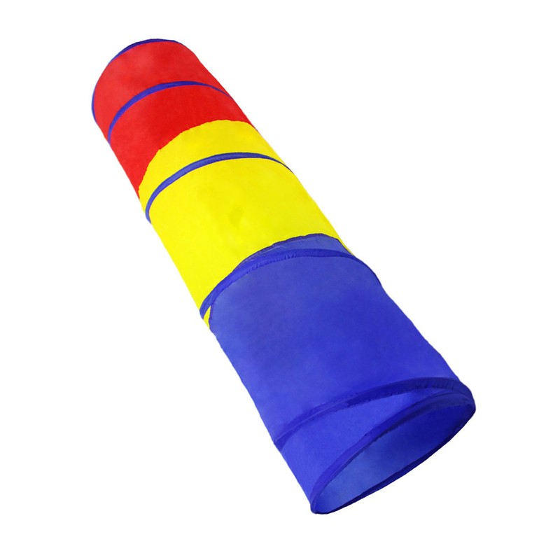 Kids Play Tunnel Folding Polyester Cloth Baby Crawling Training Equipment