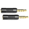 CESS 3.5mm TRRS Male Plug to 2.5mm TRRS Female Adapter,