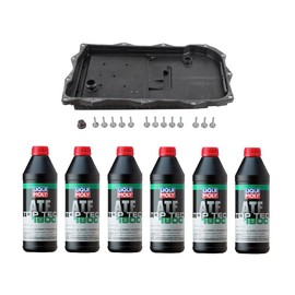 Auto Trans Service Kit: Pan Assembly + 6L ATF for JAGUAR (2014+) XJ, F-Type, F-Pace, XF, XE