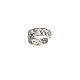 ADJUSTABLE 925 Sterling Silver Elephant TOE Ring (TR30111716) - Gift Boxed
