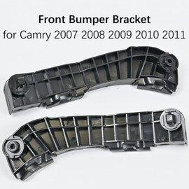 Front Bumper Bracket fit for Toyota Camry 2007 2008 2009 2010 2011, Left & Right Driver Passenger Side Replace TO1042108 TO1043108 52536-06020 52535-06030