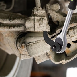 Crowbar Adapter Head Tool for 1/2" Drives Pry Bar Wrench Adaptor Head, Half Shaft Removal Car Repairing Tools (Black)