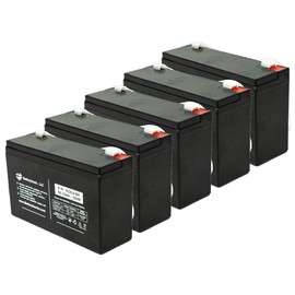 (5 Pack) 6V 12AH TP6-12 WP12-6S Sealed Lead Acid Battery 100-001-0077 LP6-12 T1 PC6100 Terminal