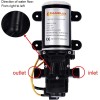 CAMPLUX Water Pump 1.6GPM/3.3GPM 12V DC Diaphragm Self-Priming RV Motorhome