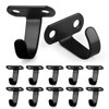 AccEncyc 12Pcs Screw Mounted Ceiling Hooks Under-Shelf Towel Robe Clothes
