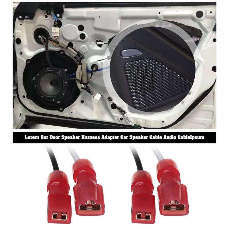 OTOTEC 4Pcs Car Speaker Connector Harness Adapter Replacement 72-7401 Compatible