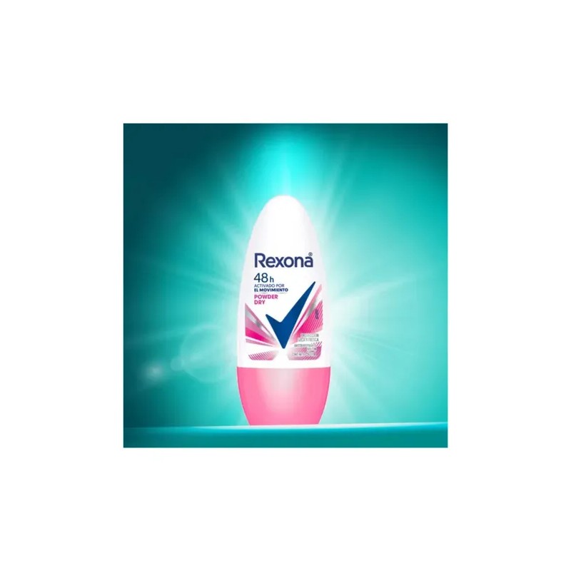 Antitranspirante roll on Powder Dry 48h para mujer 50ml Rexona