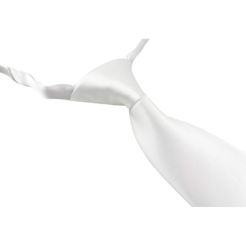 TigerTie Designer Security Safety Tie Plain Pre-tied with Elastic Band,