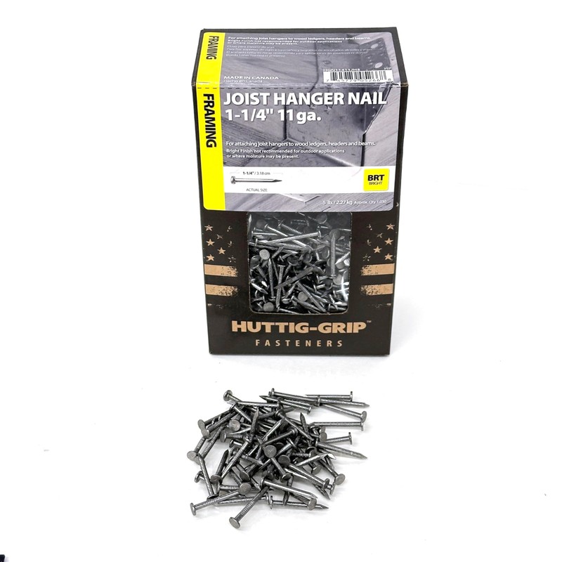 Huttig Grip 1-1/4 in Joist Hanger Nails Bright Finish 11