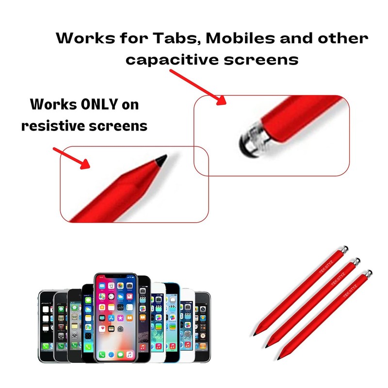 Tek Styz Pro Capacitive Resistive Stylus Universal 2 in 1