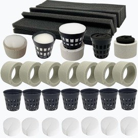 40 Pcs Aquatic Plants Fixed Rings Set, Anti-Floating Ceramic Aquarium-Plant Rings Plant Weights Pot, AquaticPlant Fixed Holder Aquarium-Landscape Decoration Fish Tank Accessories