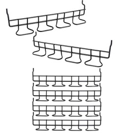 SYOWADA 6pcs Pegboard Pliers Holders, Pegboard Tool Organizer Iron Peg Board Tool Hangers Pegboard Accessories, Hooks for Store Supermarket Warehouse Garage Workbench Storage Room (Black)