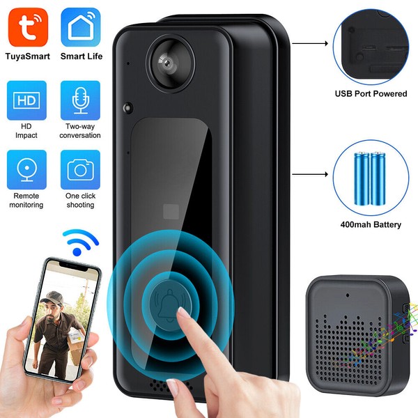 eufy 1080P Camera Wireless Smart Door Ring Talk Intercom Security