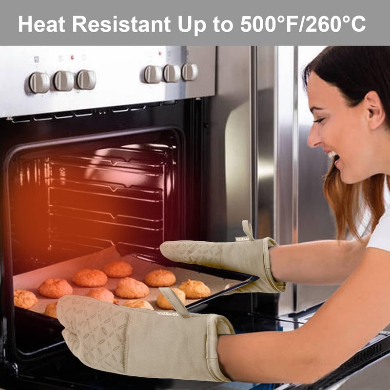 KEGOUU Oven Mitts and Pot Holders 6pcs Set, Kitchen Oven
