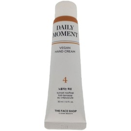 The Face Shop Daily Moment Vegan Hand Cream 04 Sunset Rooftop 30ml / 데일리 모먼트 비건 핸드크림 04노을지는 옥상 30ml