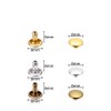 Remaches de piel de doble tapa de 8 mm x
