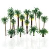 Saktopdeco 16 piezas de plástico modelo tropical de palmera de