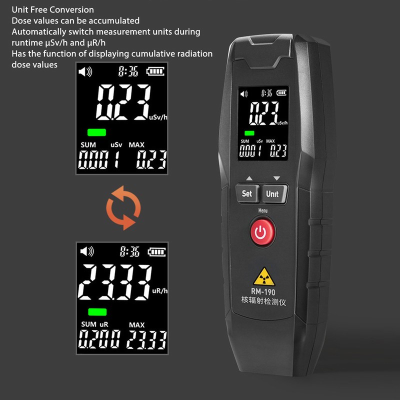 Nuclear Radiation Detector Professional Radiation Dosimeter High Sensitivity X β