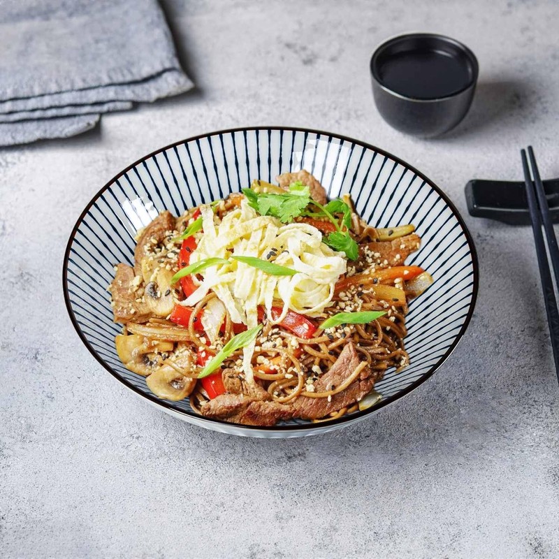 QINLANG 38 oz Japanese Ramen Bowls, Cereal Bowls, Soup Bowls,