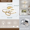 CANEOE Gold Led Hallway Light, 6000K Modern Led Ceiling Light