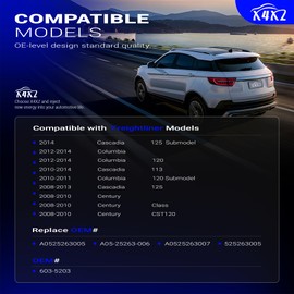 603-5203 Coolant Overflow Reservoir Tank with Cap & Sensor For 2008-2014 Freightliner Cascadia Columbia Century M2, Replaces# 525263005 6035203 A0525263005 A0525263007