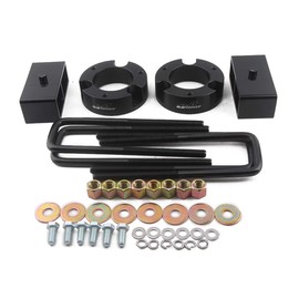 GAsupply 3"F+2"R Full Leveling Lift Kits for 2005-2024 Toyota Tacoma 2WD 4WD, 3 Inch Front Strut Spacers + 2 Inch Rear Blocks with Extended Square U-Bolts
