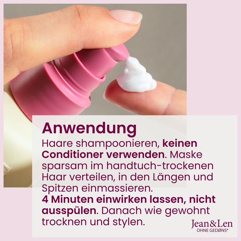 Jean & Len Leave-In Hair Mask Peptide Bond Repair Vegan