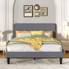 VECELO Full Size Bed Frame Premium Velvet Upholstered Platform with
