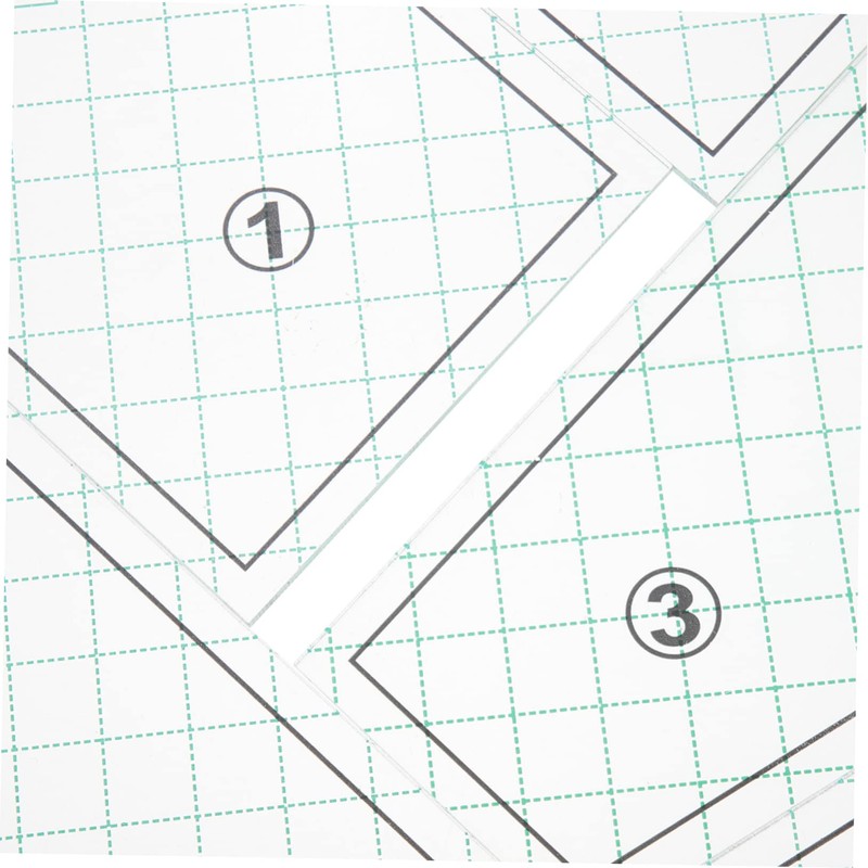 IWOWHERO 5pcs Quilting Ruler Set Sewing Fabric Rulers Templates Quilting