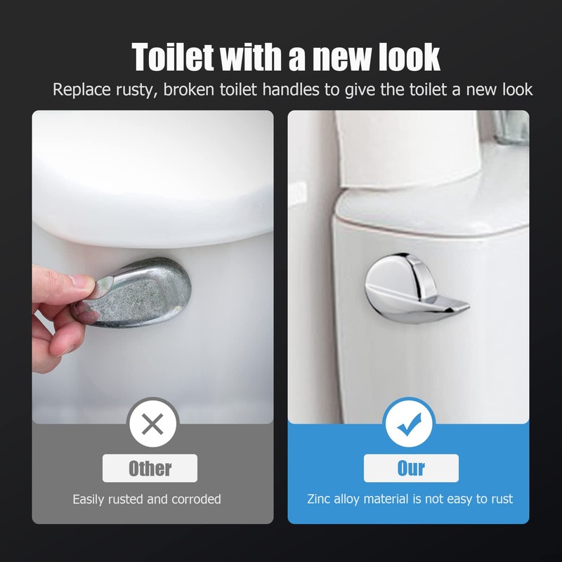 TOTO Compatible Toilet Flush Handle - Side Mount Trip Lever
