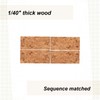 Sauers Mappa Burl Veneer 8" X 18" Sequence Matched 4-Piece