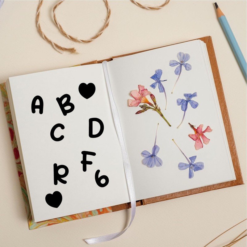 1180 Pcs Letter & Number Stickers – 10 Sheets 0.5