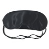Honbay 10PCS Black Eye Masks Satin Blindfold with Nose Pad