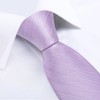 DiBanGu Plain Tie for Men Formal Silk Tie and Pocket