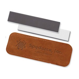 Spyderco 303MF 1" by 5" DoubleStuff Sharpening Stone - Medium & Fine Sided and Includes Protective Case - 303MF