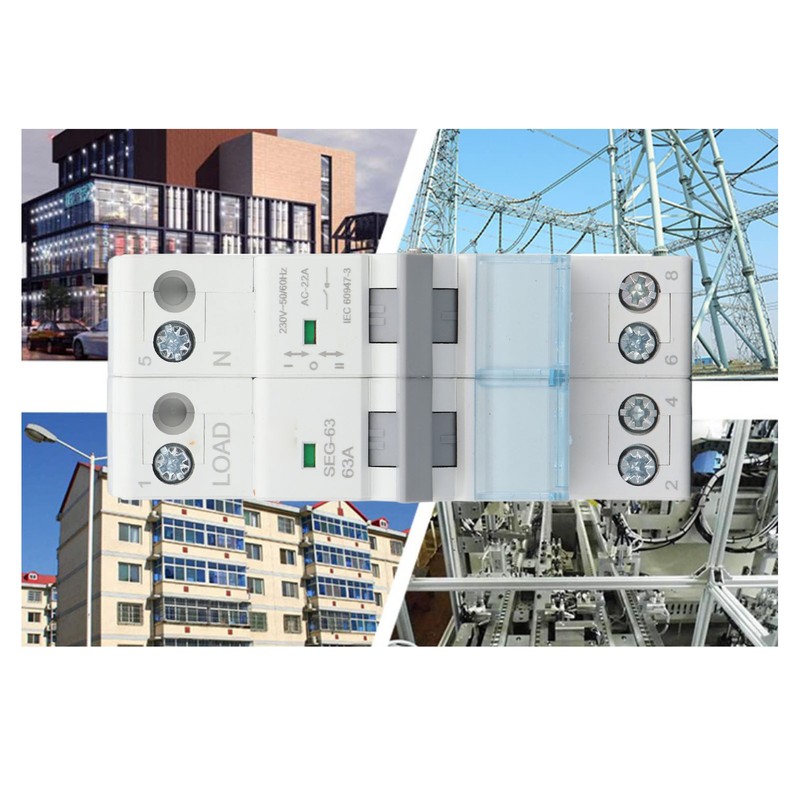 DC Isolator Switch 230V 63A 2P Dual Power Disconnect Switch