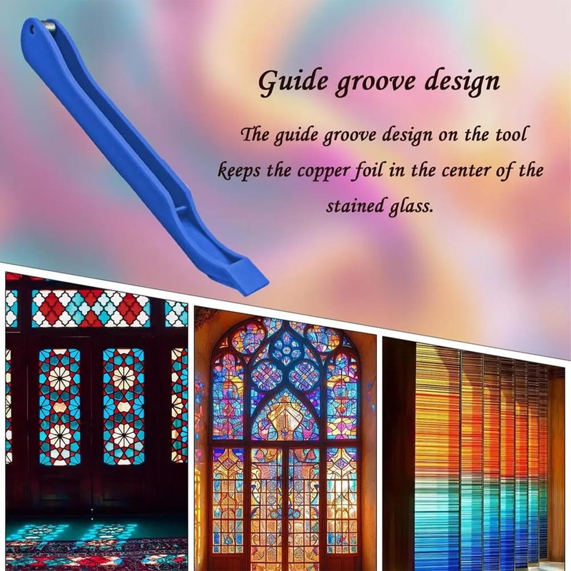 Copper Foil Hand Foiler for Stained Glass, Stained Glass Hand