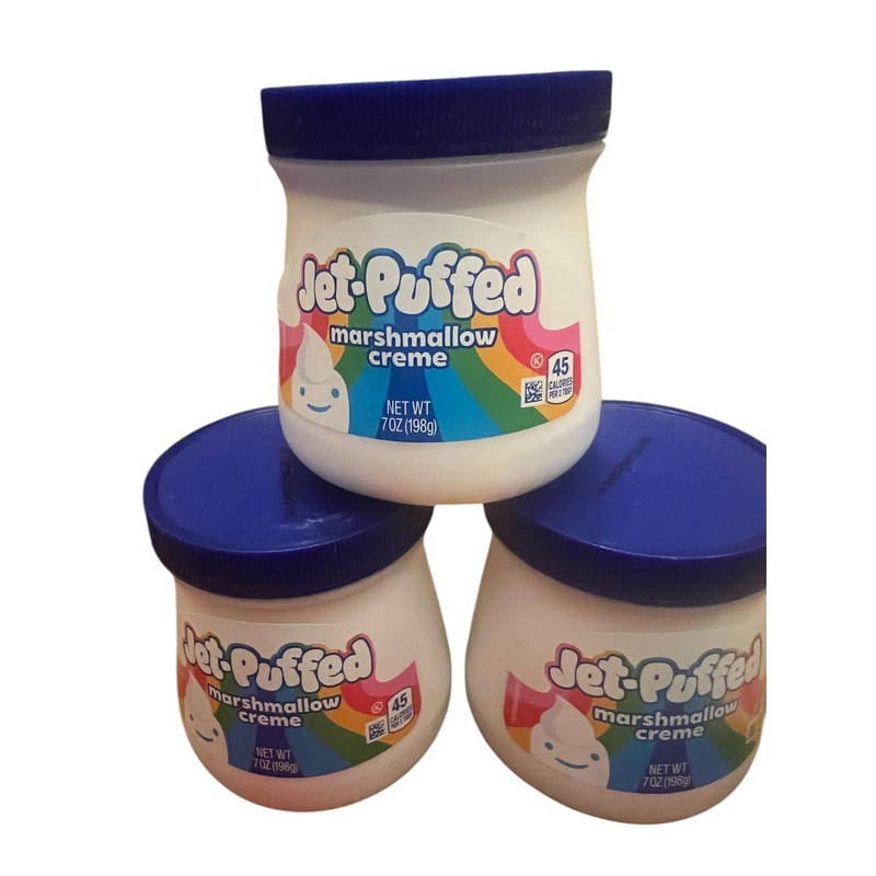 Puffed Jet Puffed Marshmallow Crème bundle of 3 with Spatula