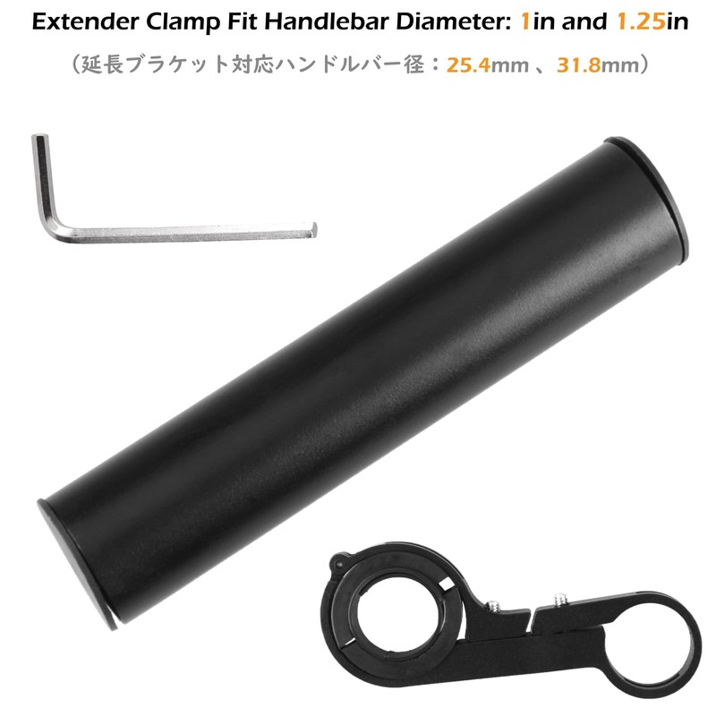 TRIWONDER Bicycle Extender, Double/Single Bicycle Handlebar Bicycle Accessories Extension Brackets