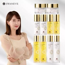 Swanイブ 스와니브？24k골드 스네일 기초？5종 2세트 (토너+에멀전+에센스+아이크림+크림)X2 Swanyb? 24k Gold Snail Basic? 5 Types 2 Sets (Toner + Emulsion + Essence + Eye Cream + Cream) X2 [Single option]