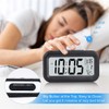 Digital LED Snooze Alarm Clock Bedside Time Temperature Day/Night Desktop