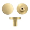 Lemiyoo 10 Sets Solid Brass Door Knobs, Round Drawer Handles,