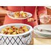 Crock-Pot Crockpot 2.5-Quart Mini Casserole Crock Slow Cooker, White/Blue