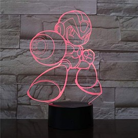 LED Video Lamp Megaman X Color Changing USB Night Light and Decoration