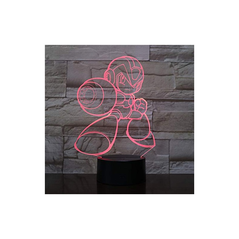 LED Video Lamp Megaman X Color Changing USB Night Light