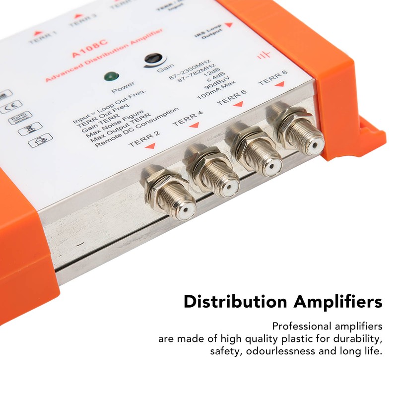 Distribution Amplifiers A108C LTE Filter Professional 8 Channel Distribution Amplifier