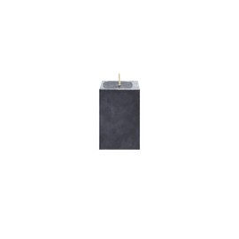 Mega Candles 1 pc Unscented Black Square Pillar Candle, Hand Poured Premium Wax Candles 2 Inch x 3 Inch, Home Décor, Wedding Receptions, Baby Showers, Birthdays, Celebrations, Party Favors & More