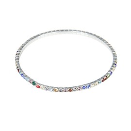 CHILDWEET Metal Alloy Rhinestone Elastic Anklet Bracelet Chain for Women Girls Fashion Rhinestone Ankle Jewelry for Party