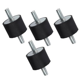 M10 Rubber Mounts, Air Compressor Pump Shock Absorber, Anti-Vibration Silent Block Generator, Engine Mounts, Car, Boat, Coils, Shock Absorber, Black, 40 x 30 mm